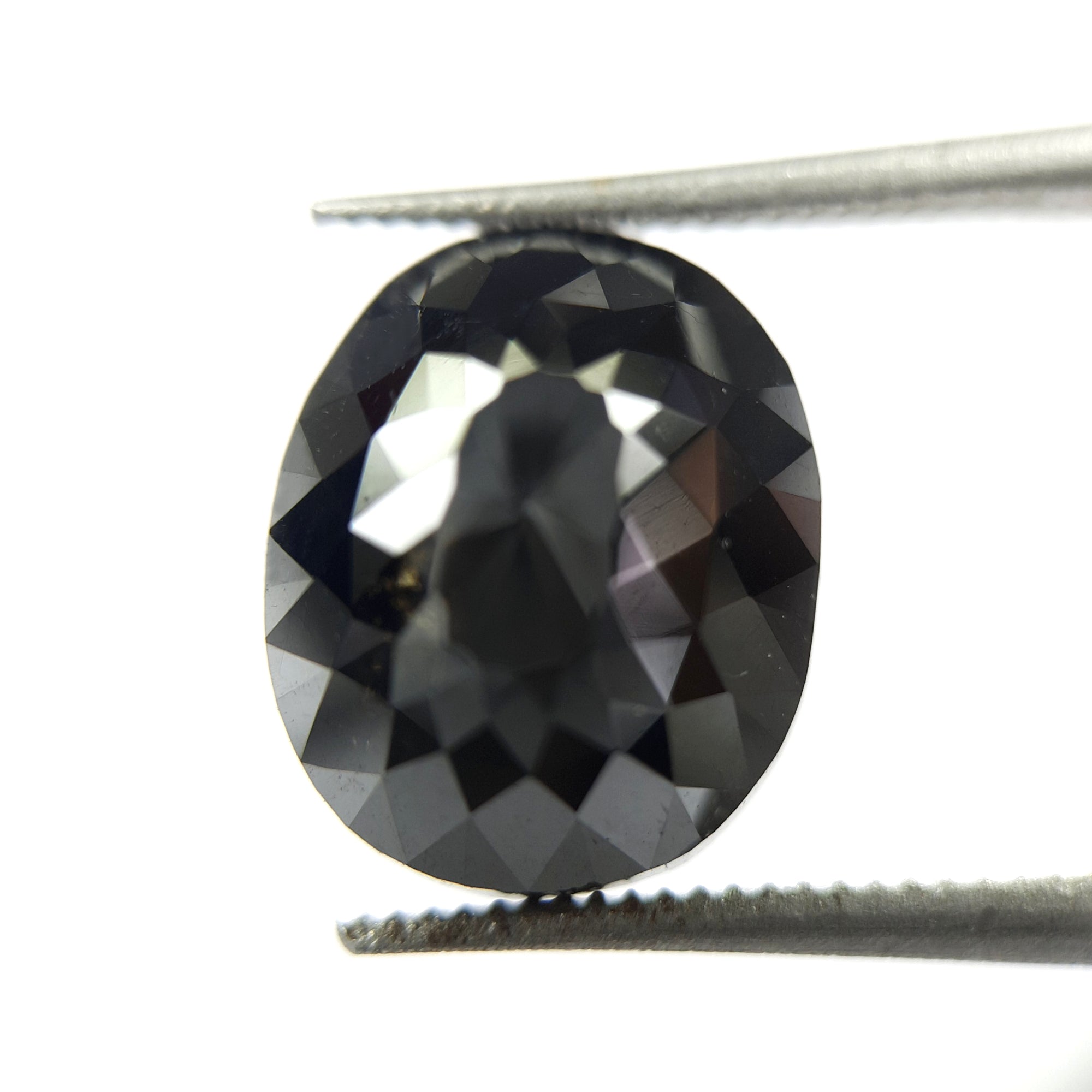 Oval Shape Black Diamond