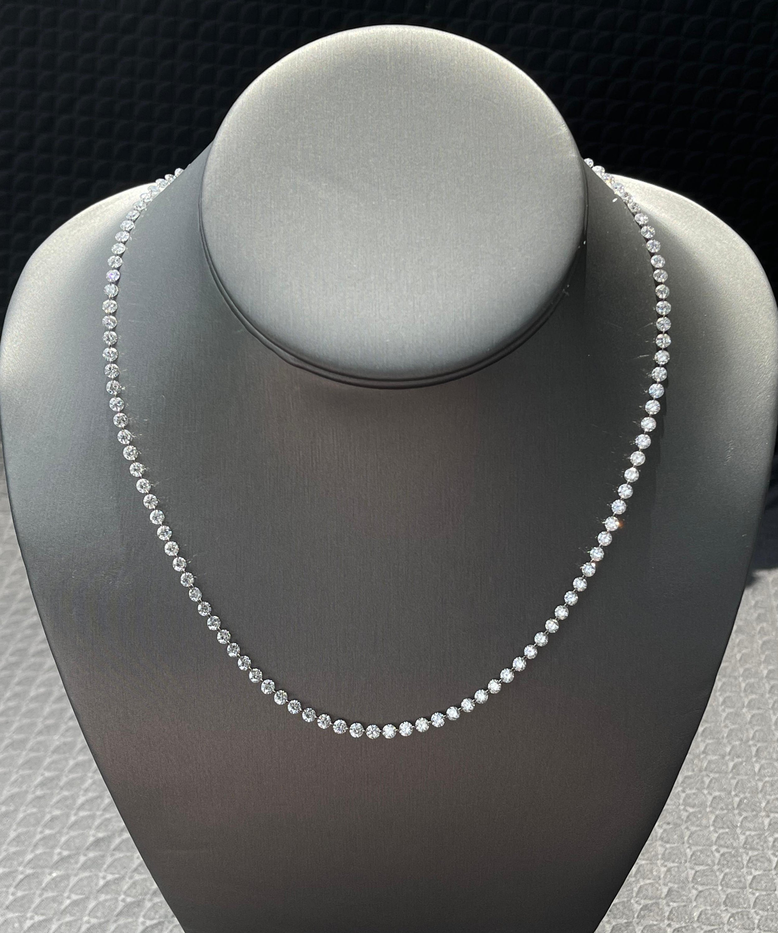 9.34 Carat Station Diamonds Necklace for Her