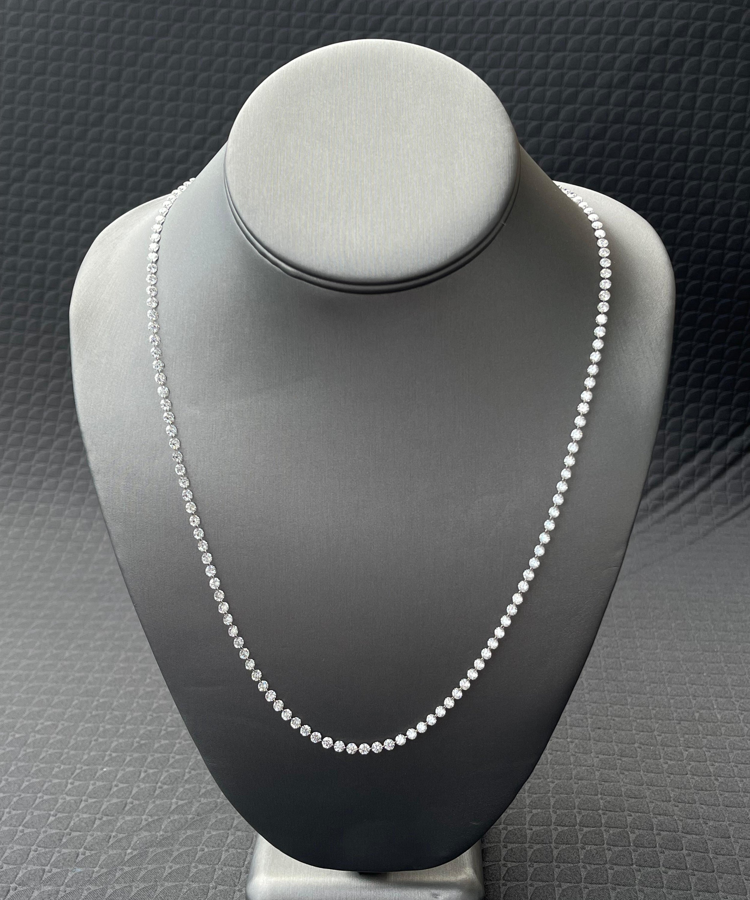 14k White Gold, 14.55 Ct