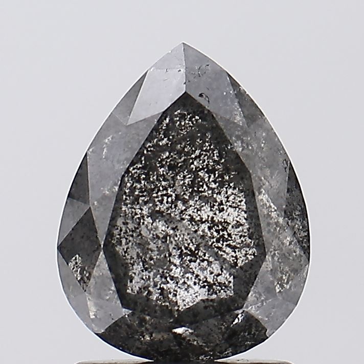 2.09 Carat Natural Loose Salt and Pepper Pear Shape Diamond