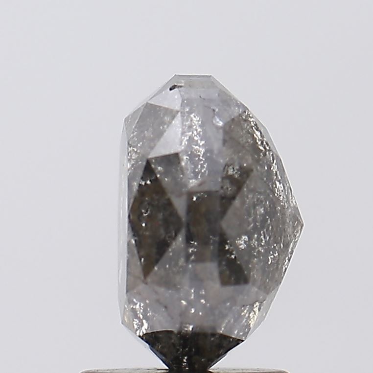 3.03 Carat Salt And Pepper Oval Cut Diamond For Ring