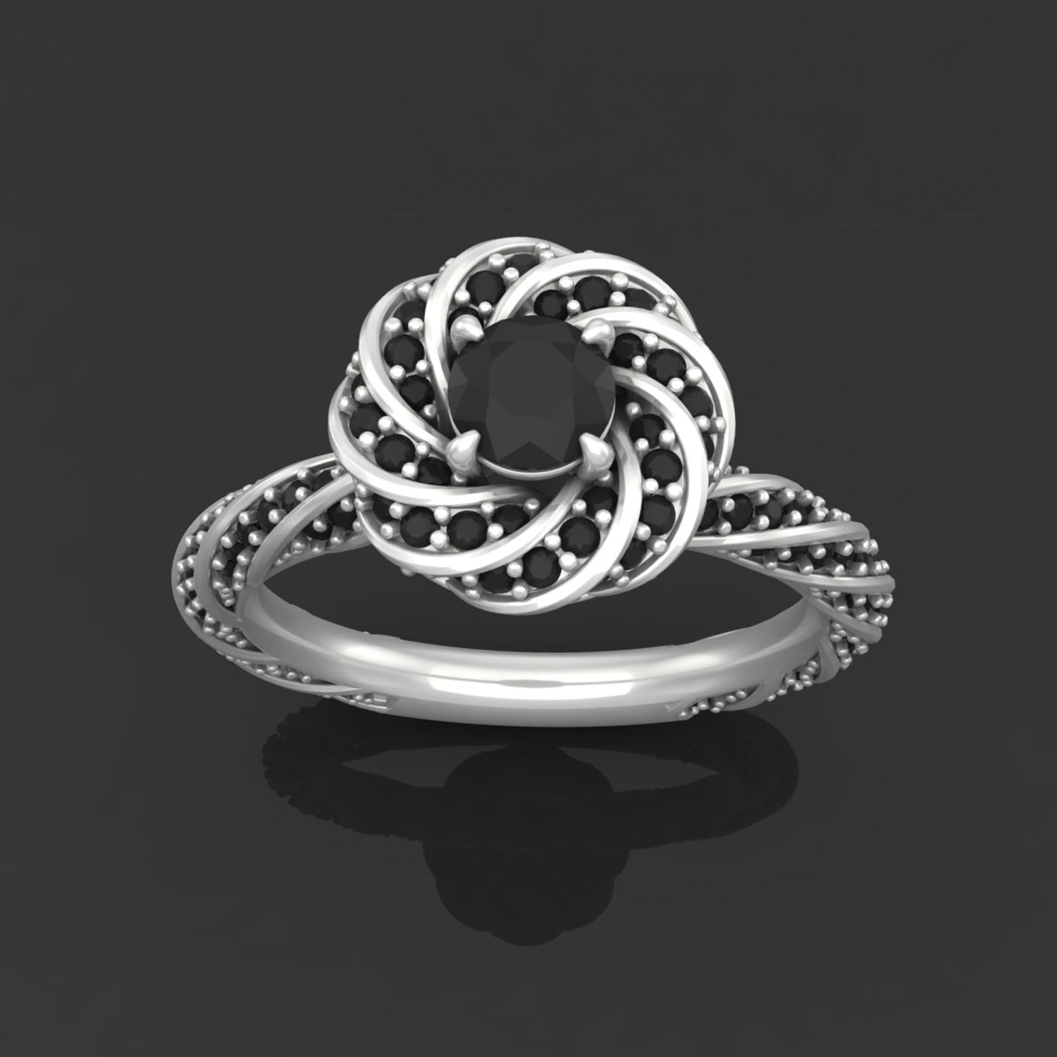 Black Diamond Ring