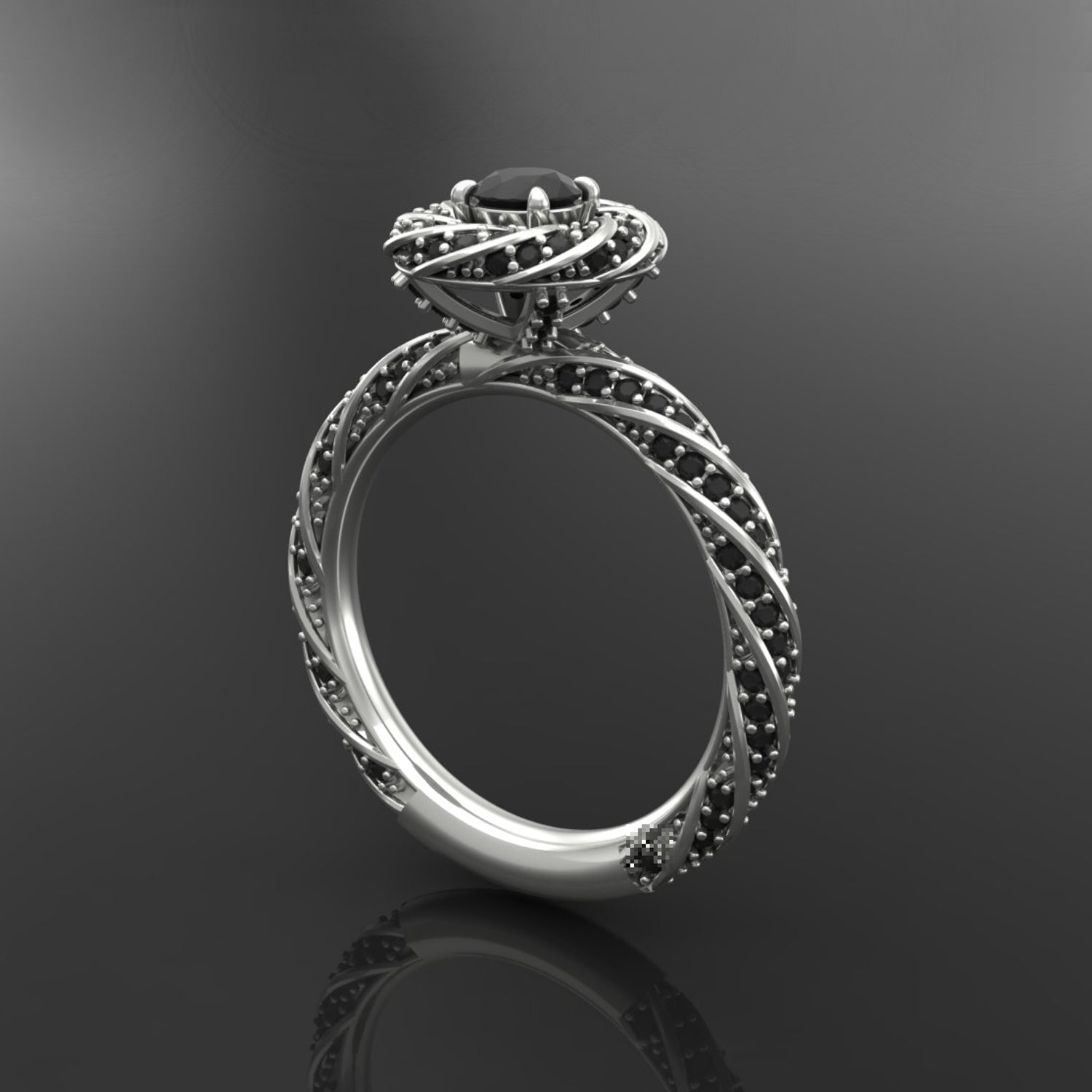 Black Diamond Ring