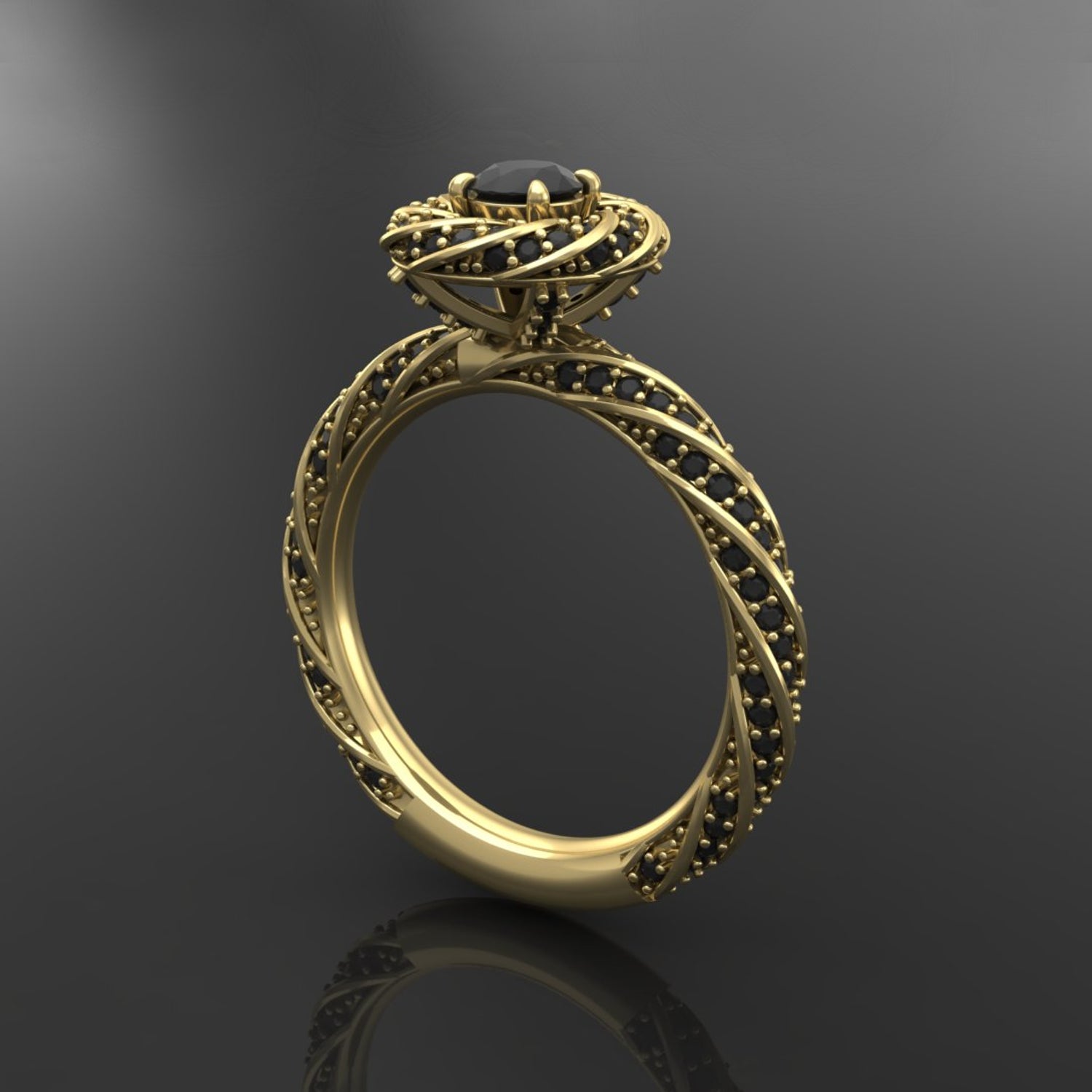 Black Diamond Ring