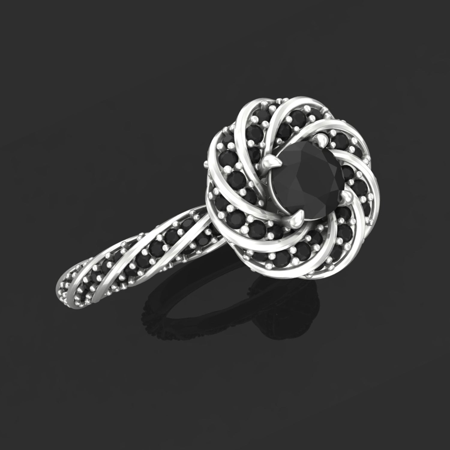 Black Diamond Ring