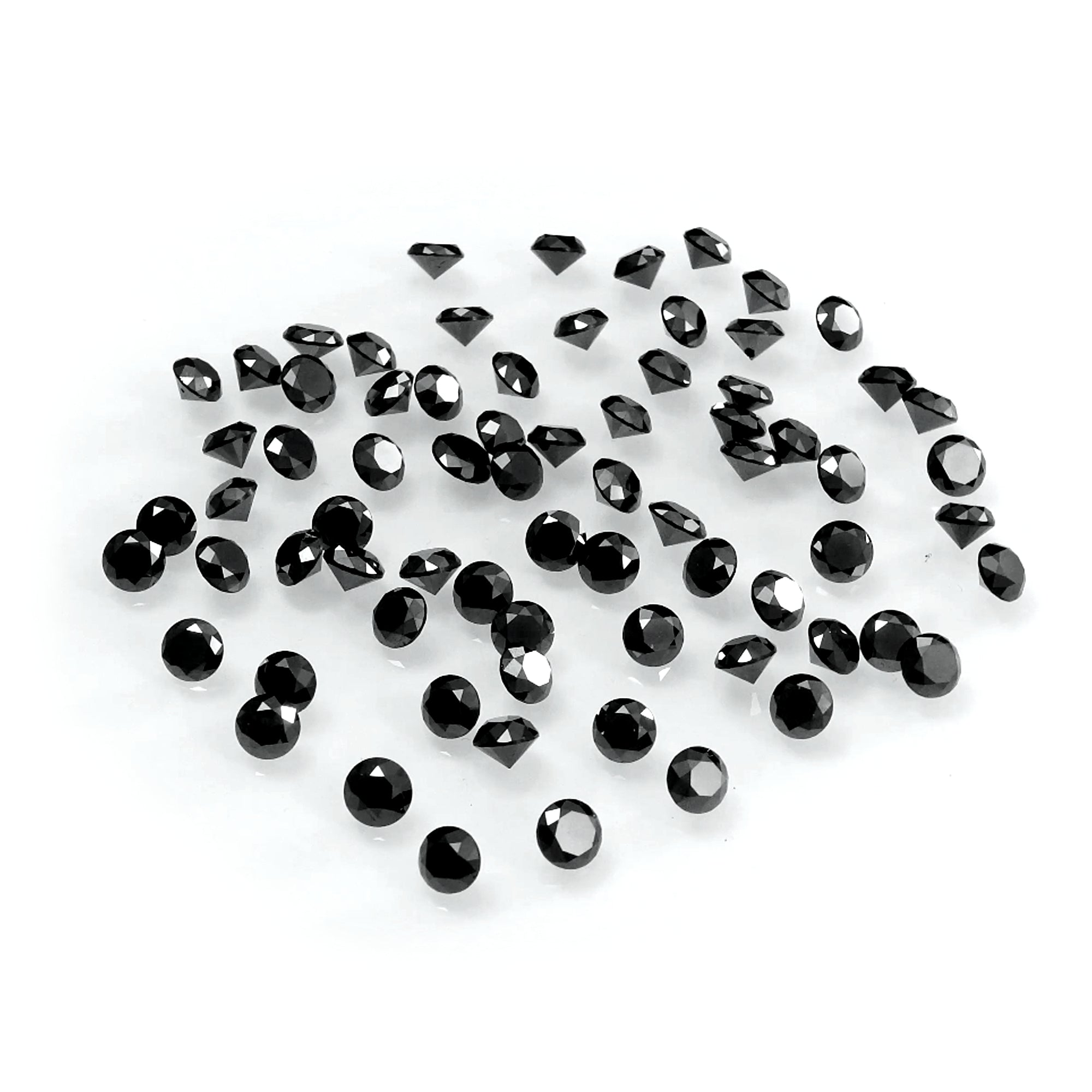 Round Cut Black Diamond