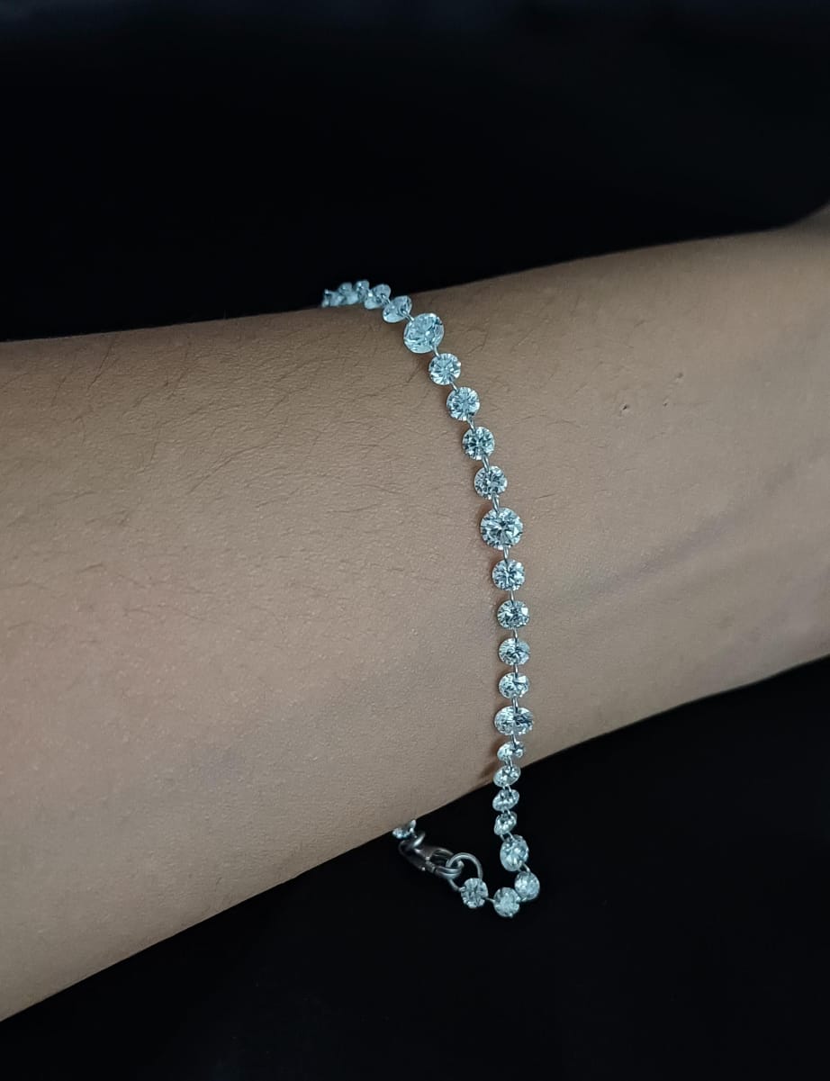 2.9 & 3.8 mm Lab Diamond Bracelet for Her