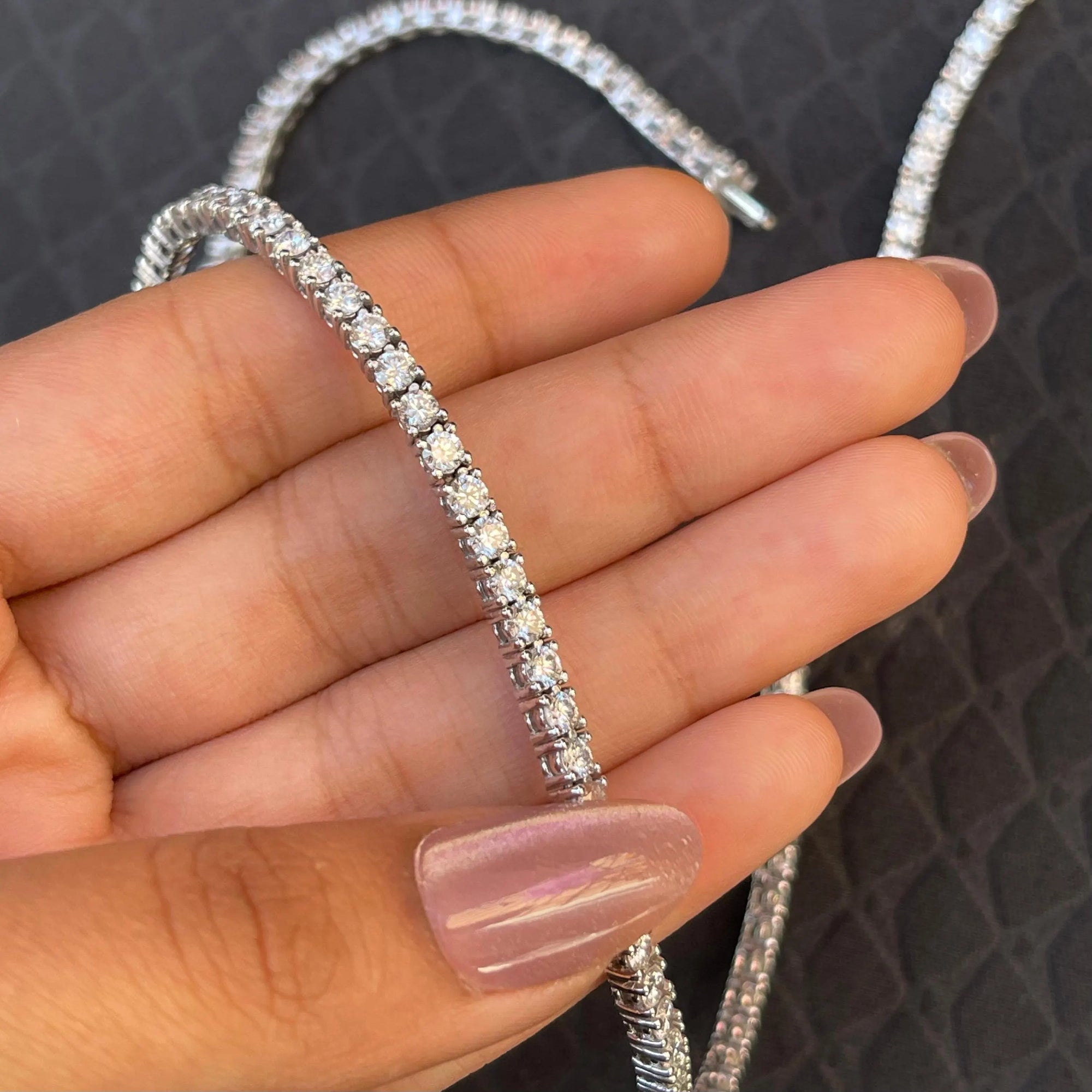 8.72 Ct Drilled Diamond Necklace