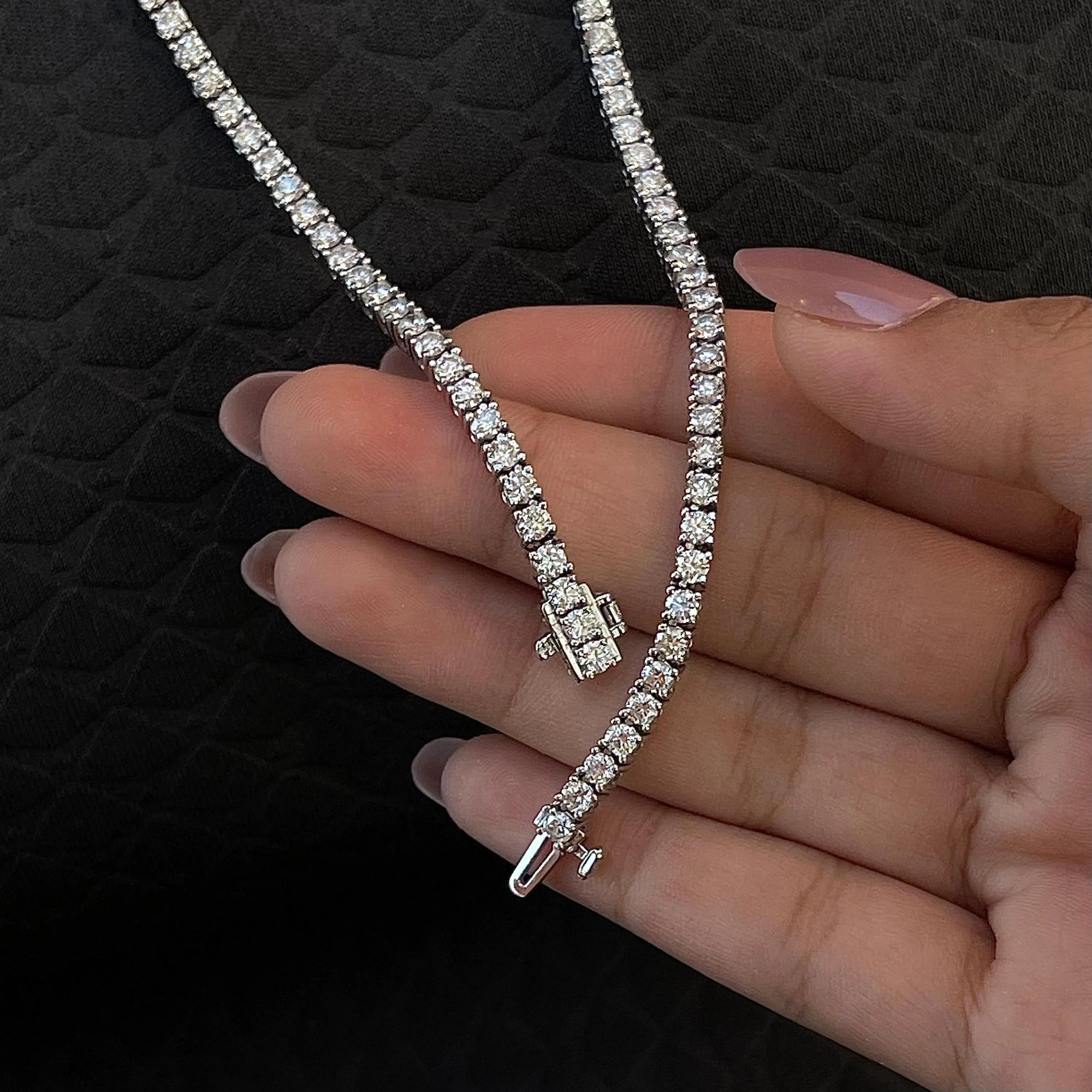 8.72 Ct Drilled Diamond Necklace