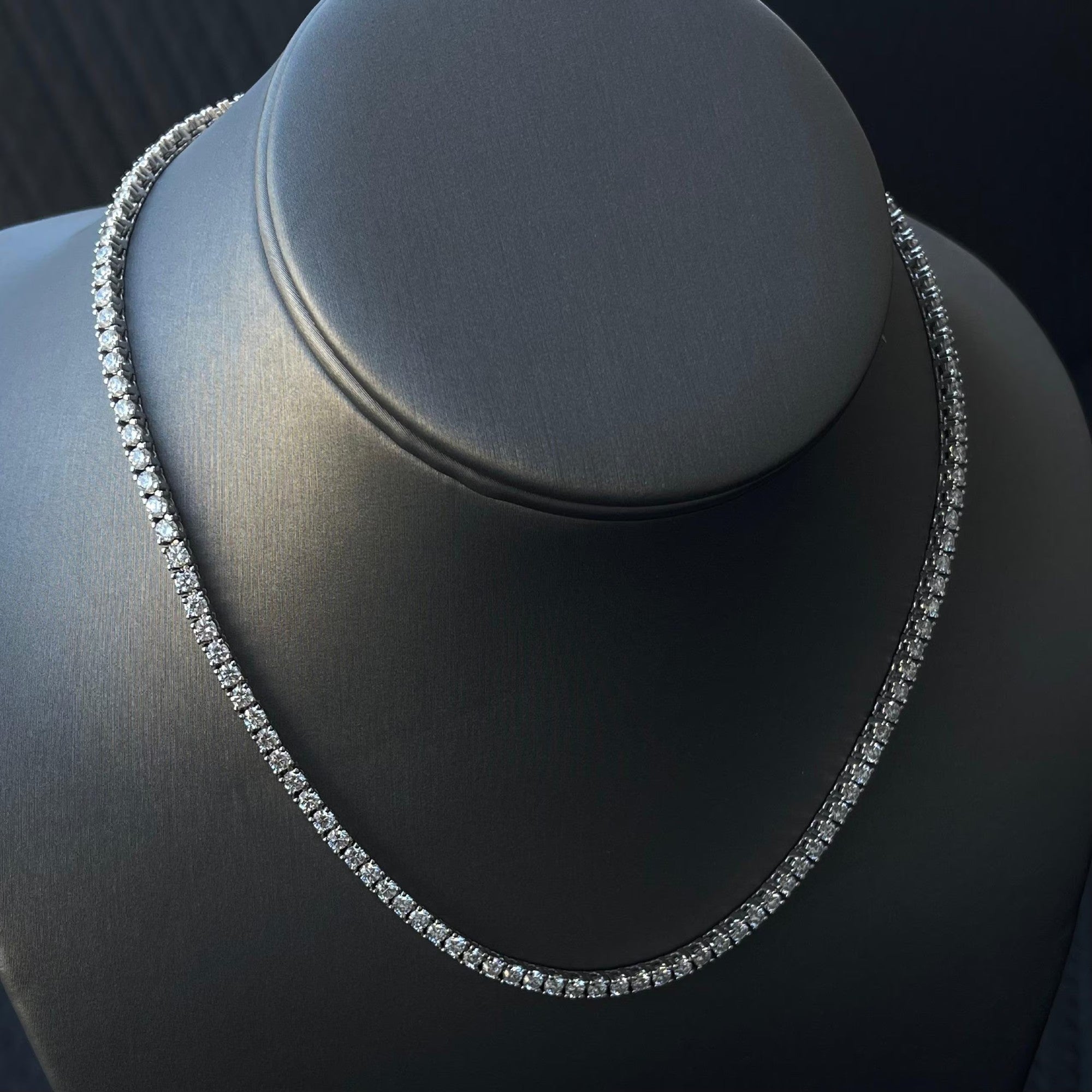 8.72 Ct Drilled Diamond Necklace