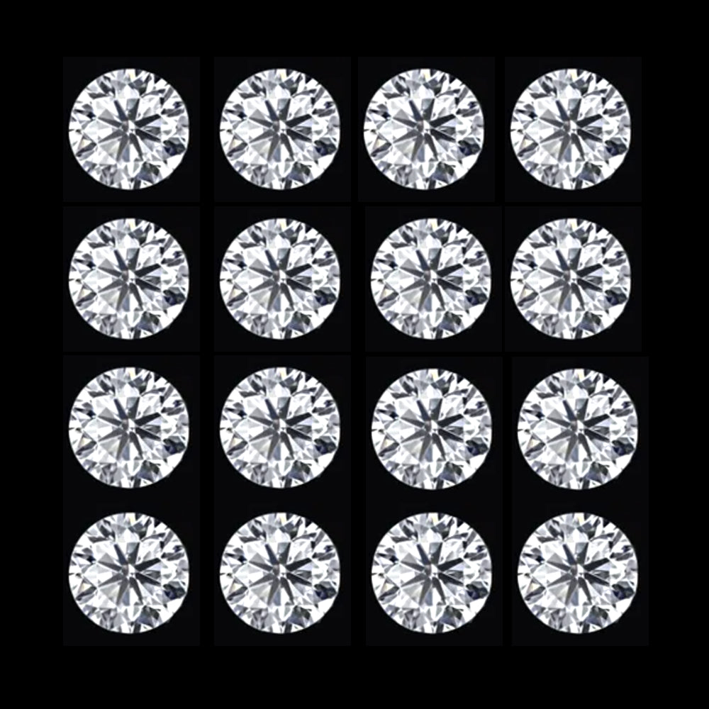 2.30 MM Round Cut CVD Lab Grown Diamonds VS EF
