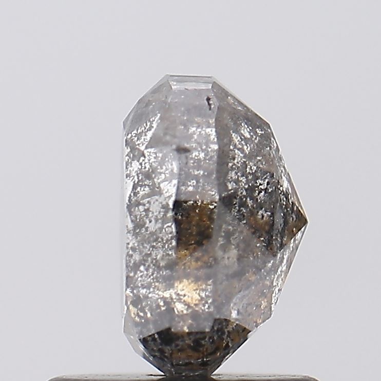 1.32 Carat Natural Oval Shape Salt And Pepper Diamond For Antique Diamond Ring