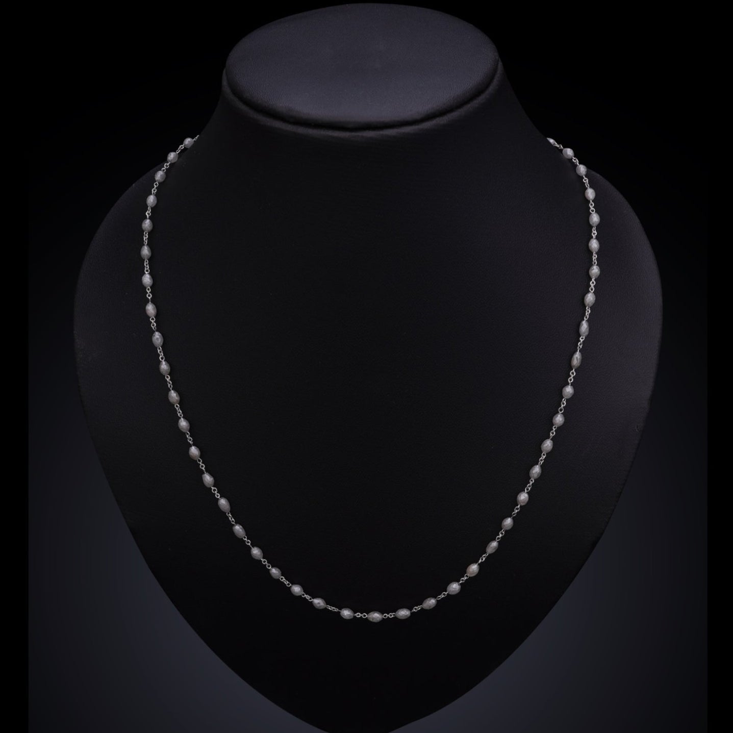 Oval Diamond Necklace