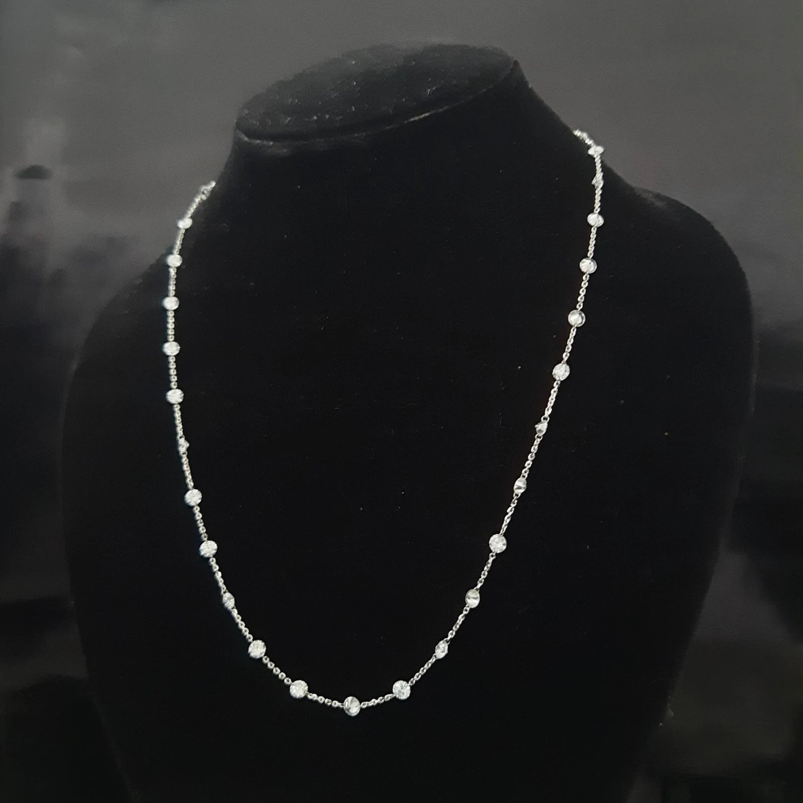 Station Diamond Necklace