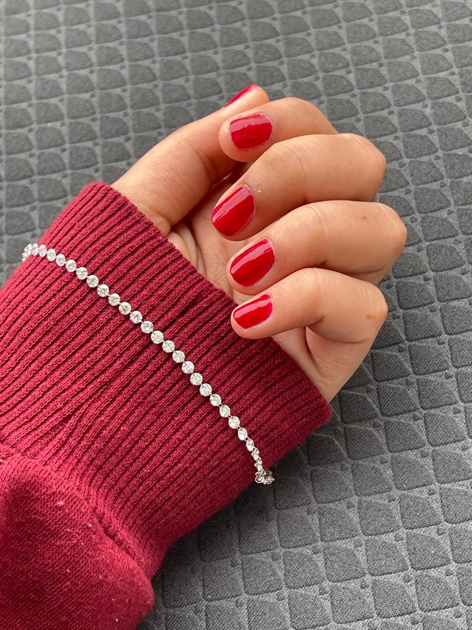 14k White Gold, 3.43 Ct