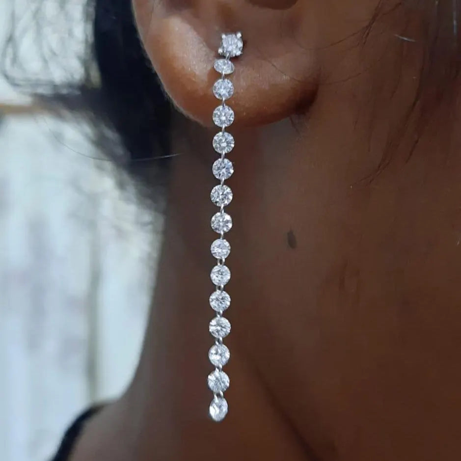 Round Cut in 14K White Gold ,3.2 to 2.70mm