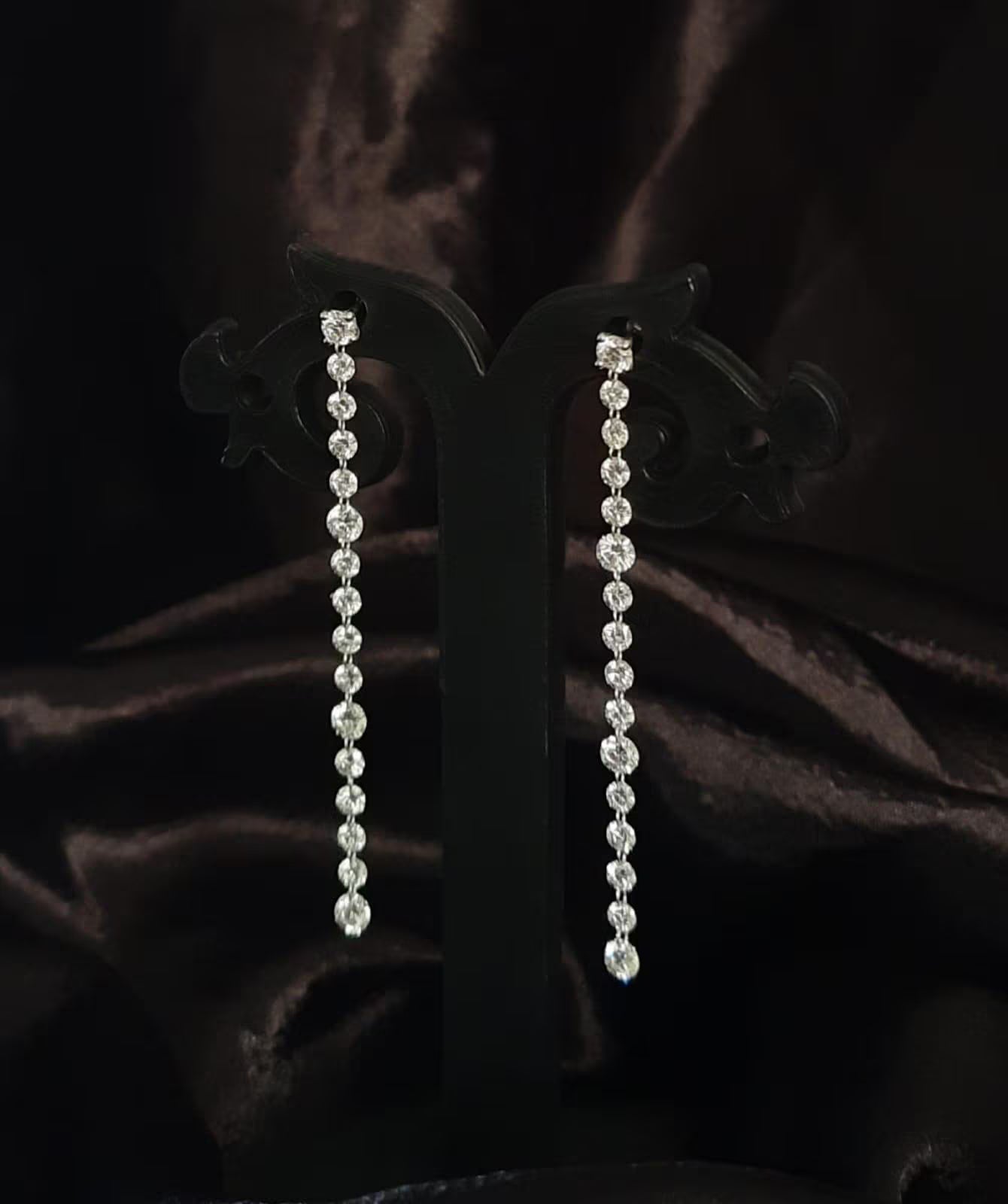 3.55 & 2.75 mm, Round Cut 14K White Gold