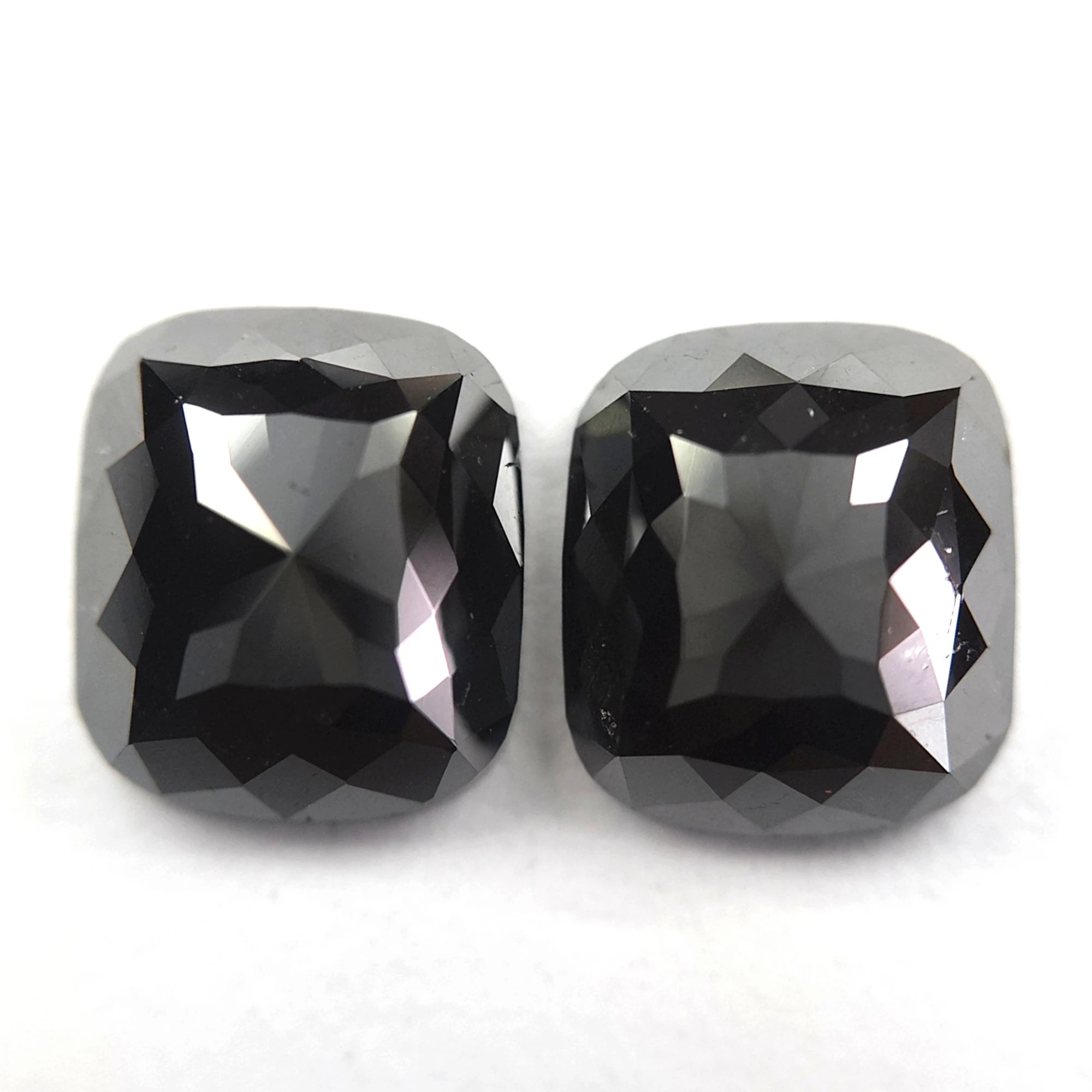 1.95 Ct Black Rose Cut Cushion Shape Diamonds For Jewelry