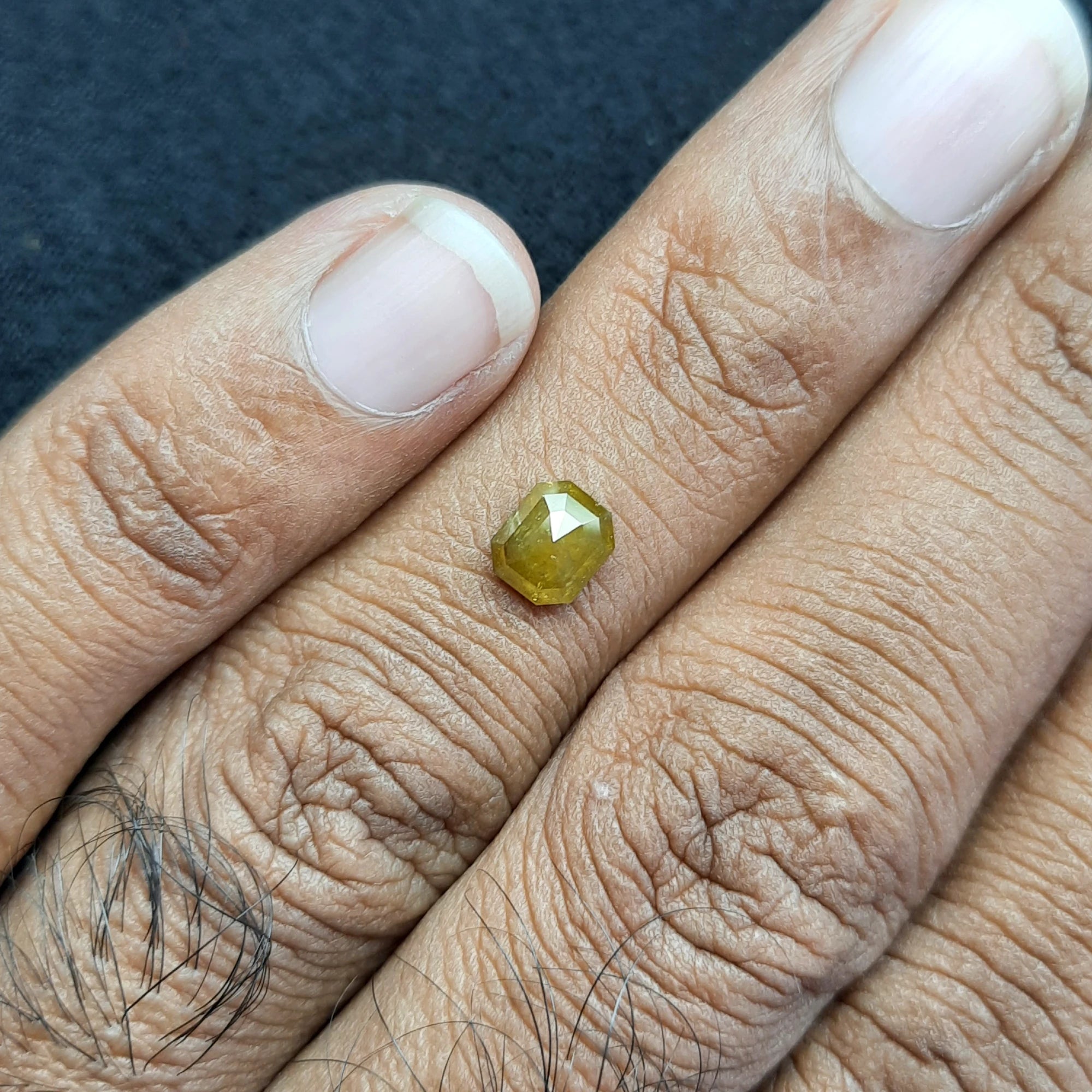 Emerald Cut Rustic Diamond
