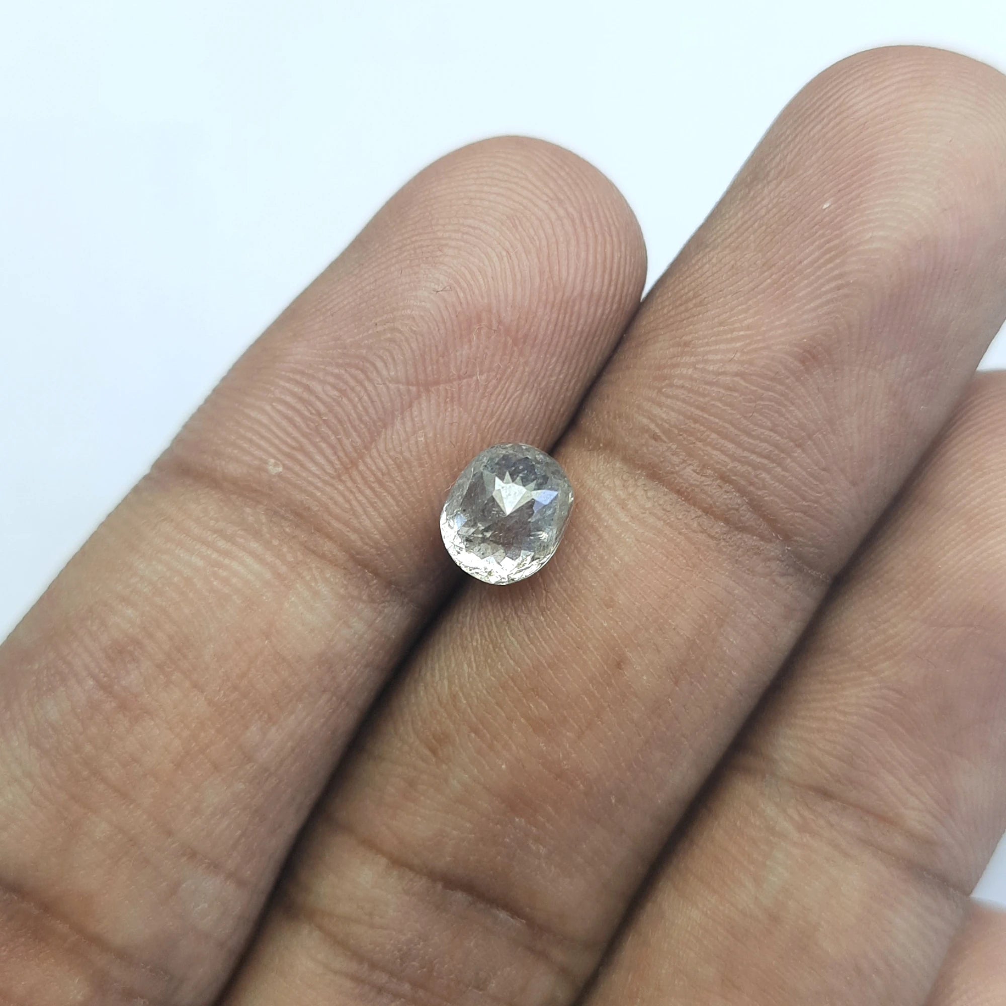 Oval Cut Salt And Pepper Diamond