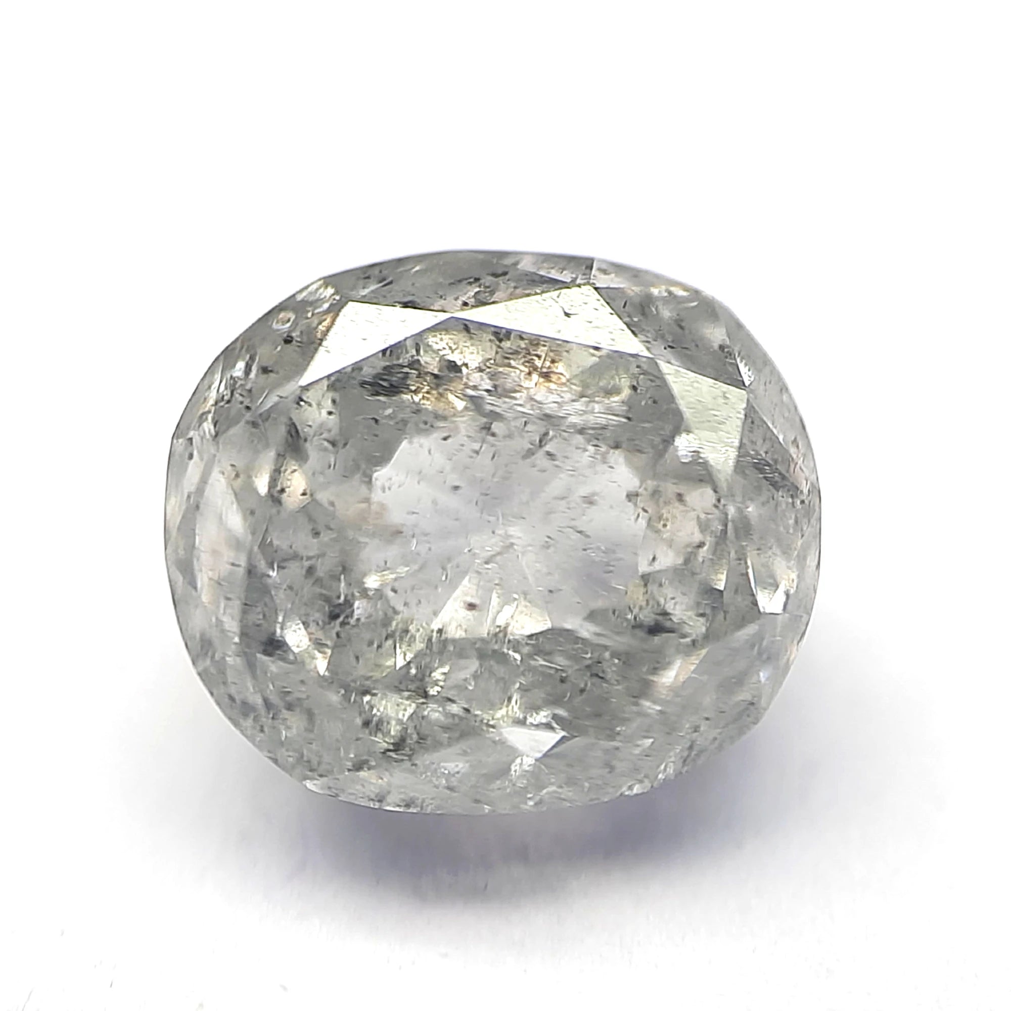 Oval Cut Salt And Pepper Diamond