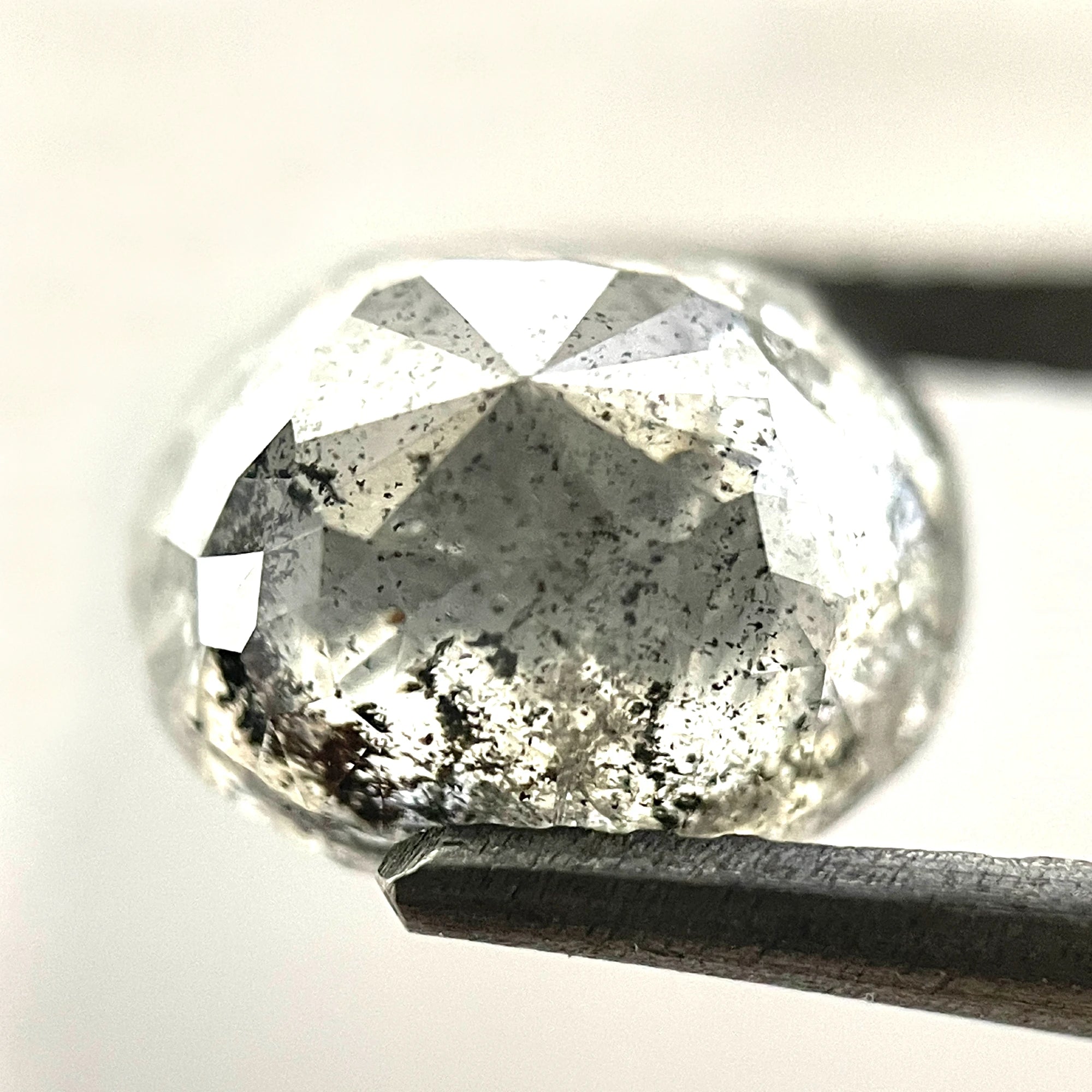 Oval Salt And Pepper Diamond 