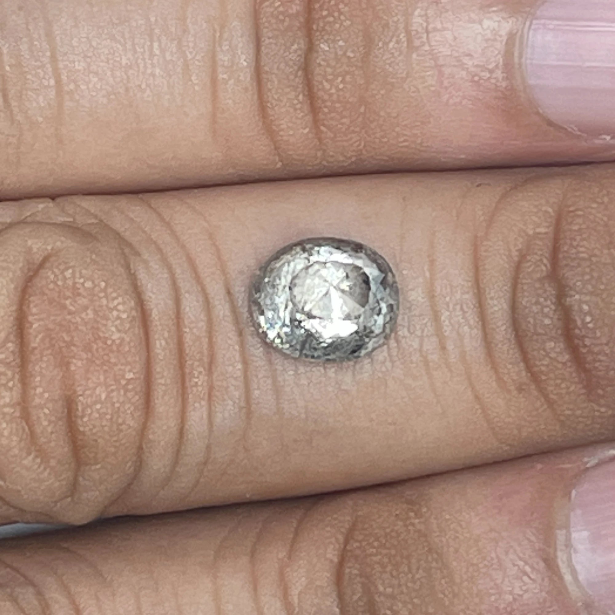 Oval Salt And Pepper Diamond 