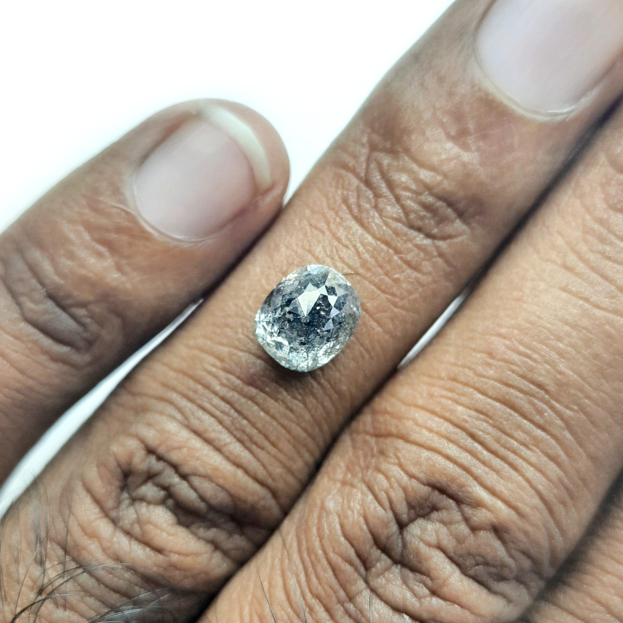 Oval Salt And Pepper Diamond