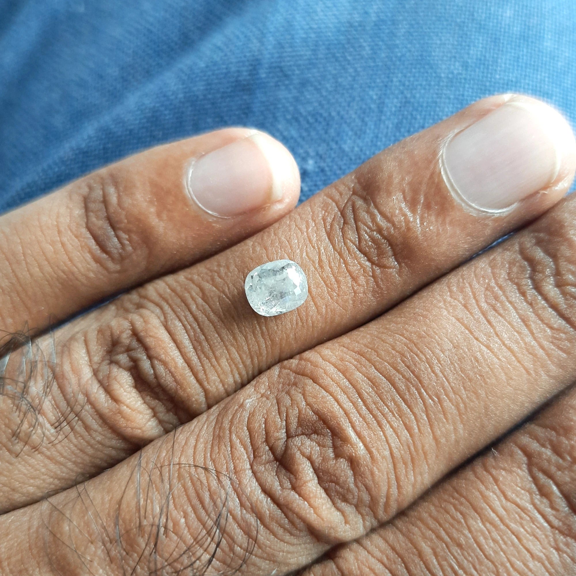 Oval Shape Salt And Pepper Diamond