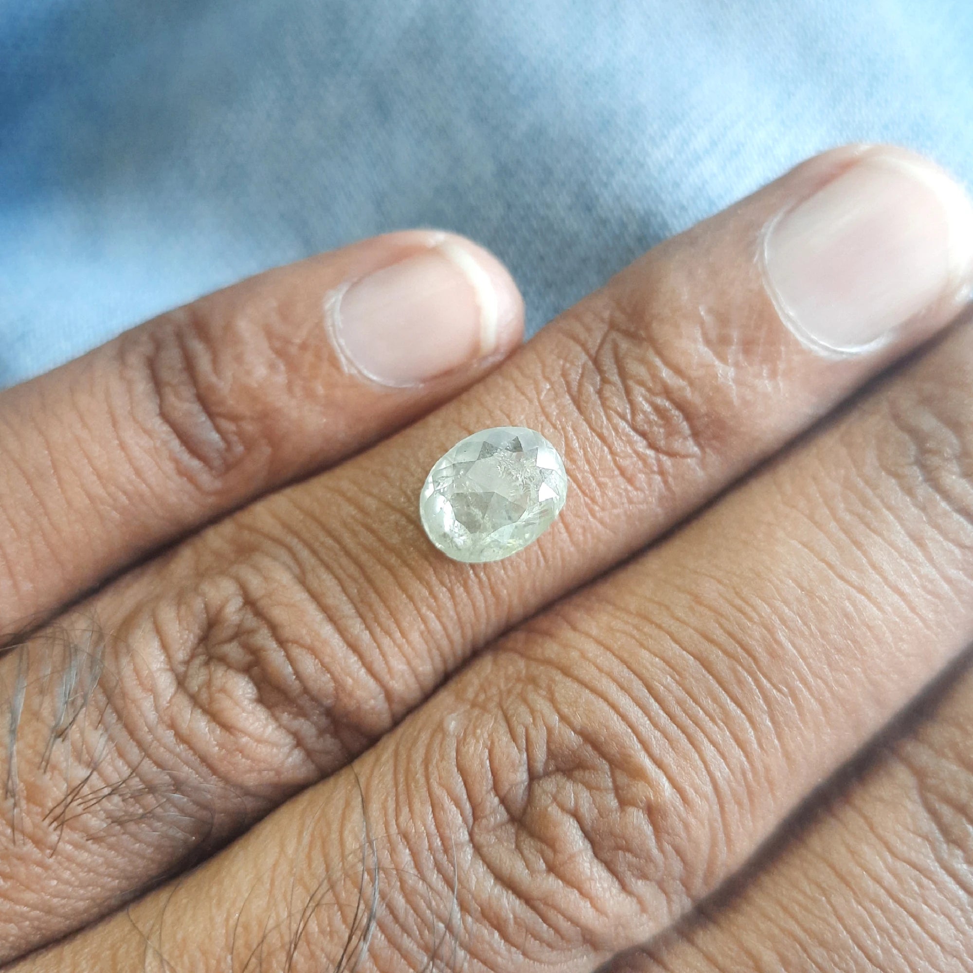 Oval Shape Salt And Pepper Diamond
