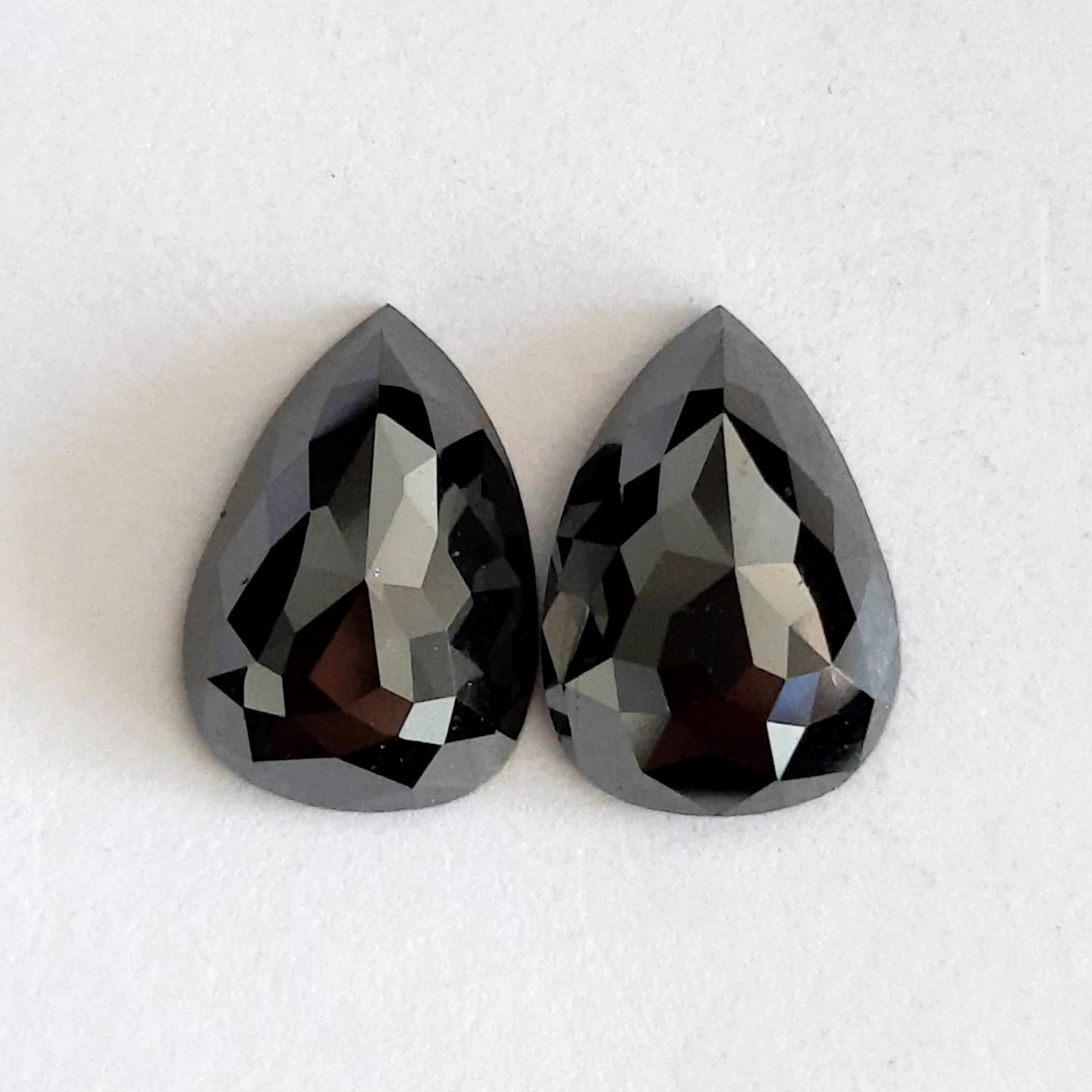 Black Rose Cut Pear Diamond