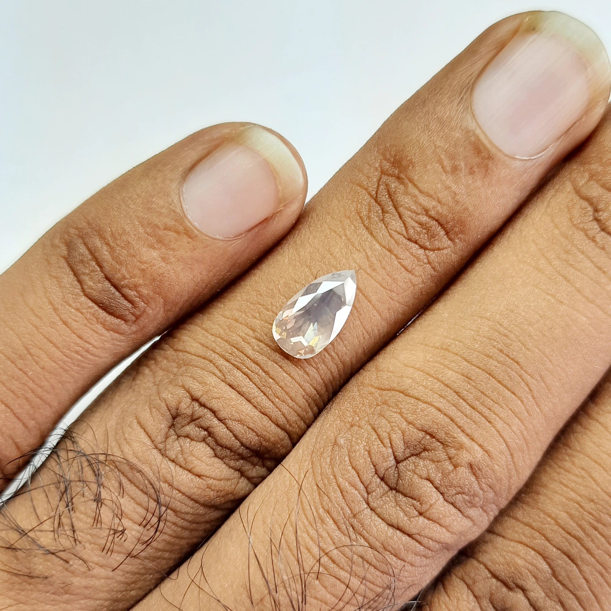 Salt And Pepper Diamond Pear Shape